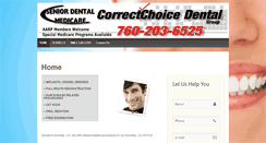 Desktop Screenshot of correctchoicedental.com